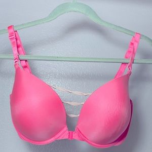 Victoria’s Secret hot pink push up bra size 36 DD